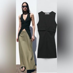 Zara Buttoned Knit Top